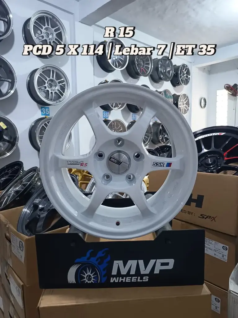 SSR Type C R15 Putih - Pcd 5x114 - RH Performance