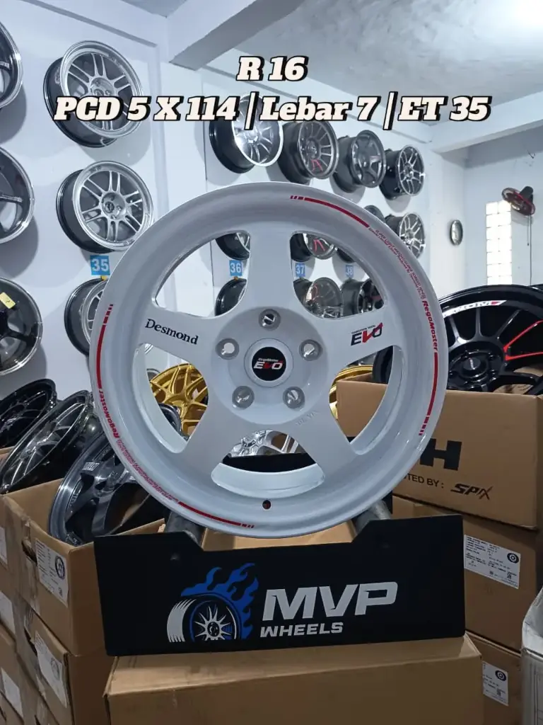 Evo Regamaster R16 Putih - Pcd 5x114 - RH Performance