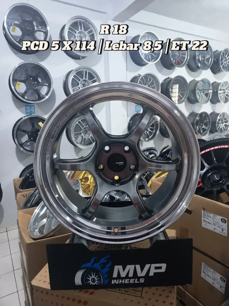 Advan RGD2 R18 Hyper Black Lips Polish - Pcd 5x114 - JF Luxury