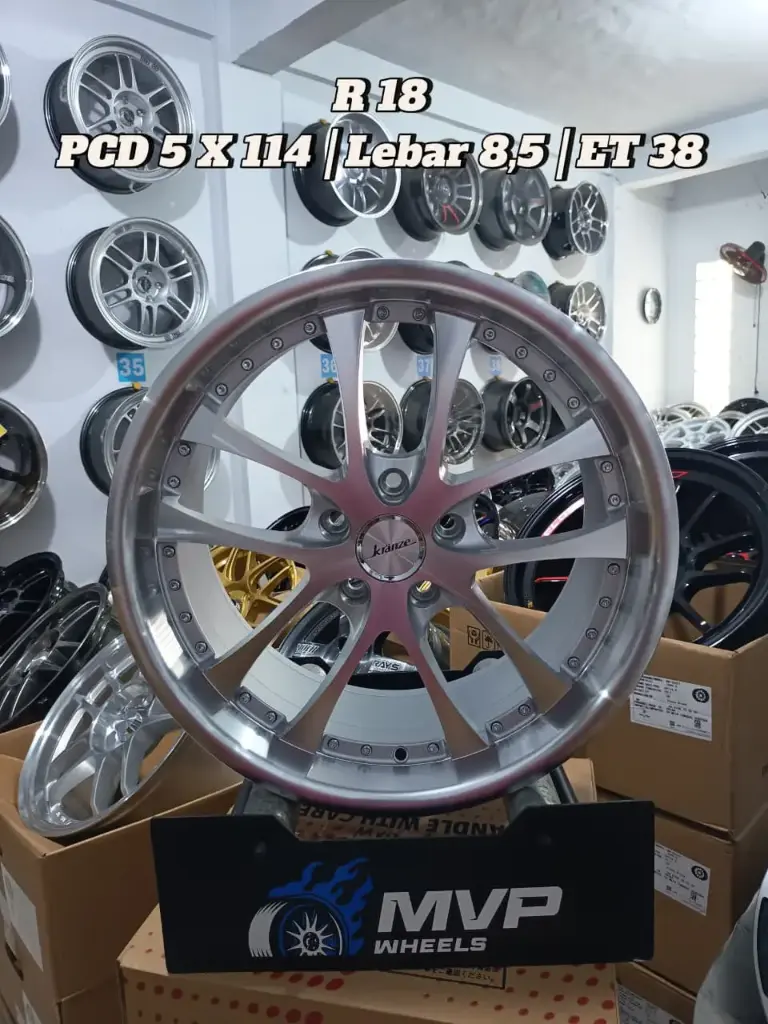 Kranze R18 Silver Polish - Pcd 5x114 - JF Luxury