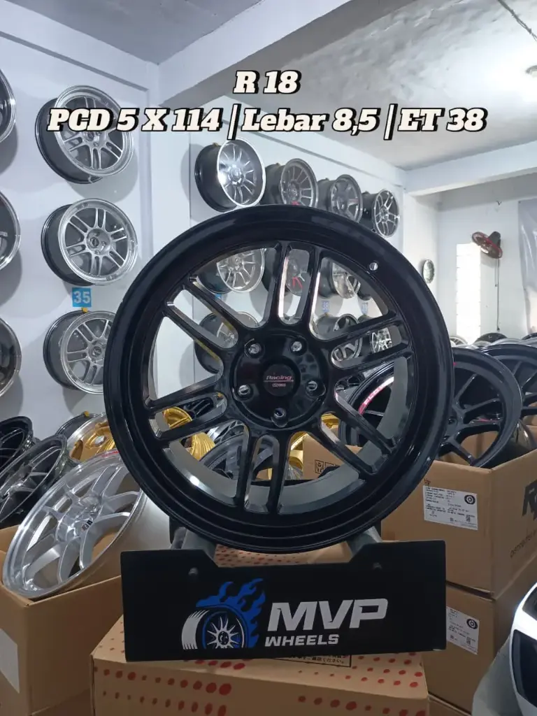 RPF R18 Black Glossy - Pcd 5x114 - JF Luxury