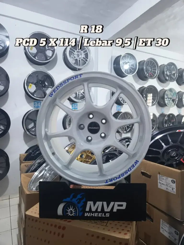 Wedssport R18 Putih - Pcd 5x114 - JF Luxury