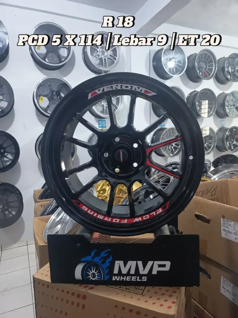 Venom R18 Black - Pcd 5x114 - RH Performance