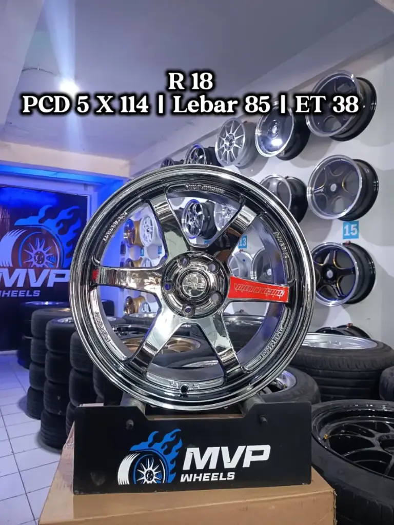 TE37 R18 Black Chrome - Pcd 5x114 - JF Luxury