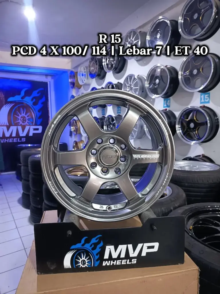 TE37 R15 Hyper Black - Pcd 4x100/114 - RH Performance