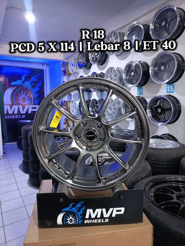 Wedssport R18 Hyper Black - Pcd 5x114 - RH Performance 