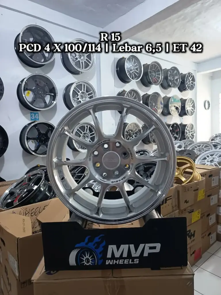 ZE40 R15 Silver Polish - PCD 4x100/114 - RH Performance