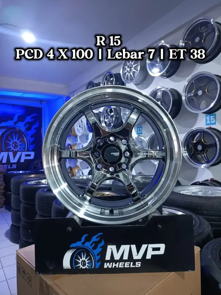 Advan RGD2 R15 Black Chrome - PCD 4x100 - JF Luxury