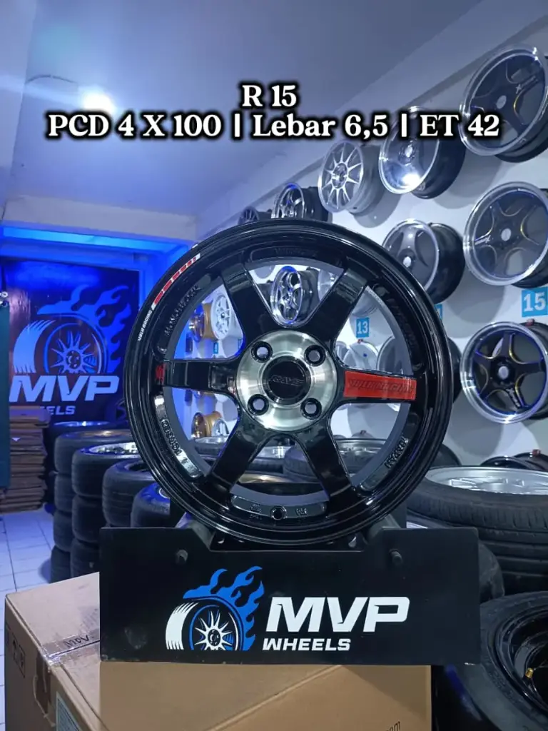 TE37 R15 Black - PCD 4x100 - JF Luxury