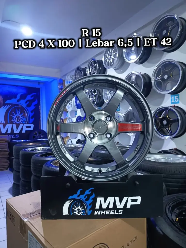 TE37 R15 Hyper Black - PCD 4x100 - JF Luxury