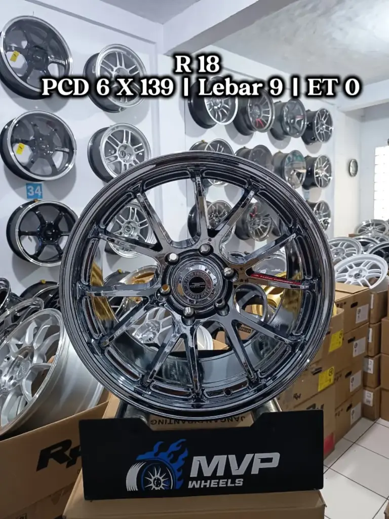 NF R18 Black Chrome - PCD 6x139 - JF Luxury