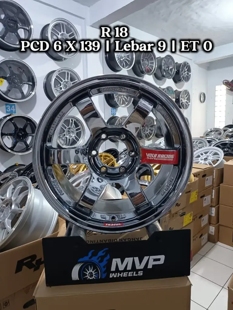 TE37 R18 Black Chrome - PCD 6x139 - JF Luxury