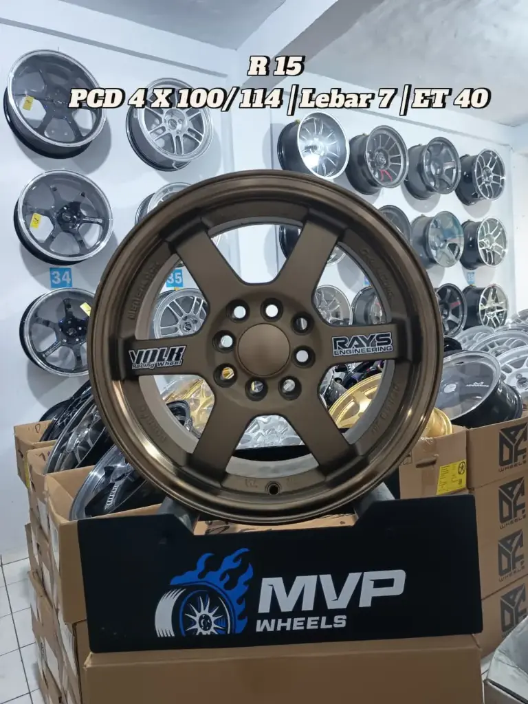 TE37 R15 Brown - Pcd 4x100/114 - JF Luxury