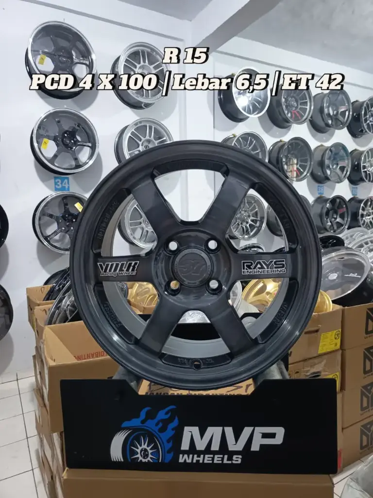 TE37 R15 Grey Brush - Pcd 4x100 - JF Luxury