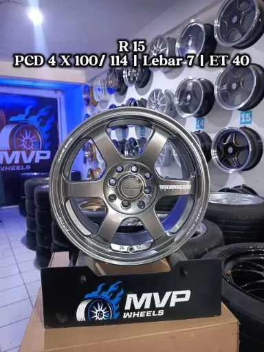 TE37 R15 Hyper Black - Pcd 4x100/114 - RH Performance