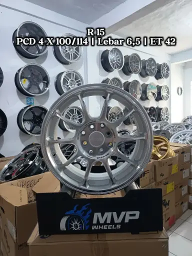 ZE40 R15 Silver Polish - PCD 4x100/114 - RH Performance