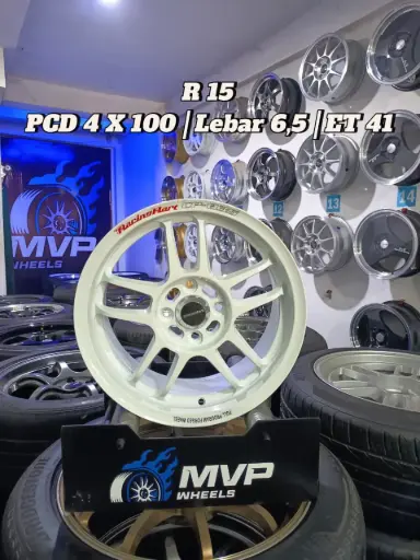 CP05 R15 - PCD 4X100 - Putih - JF Luxury