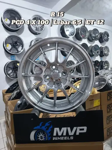 Enkei Spider R15 Silver Polish - Pcd 4x100